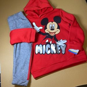 Disney Mickey Mouse Hooded Sweatshirt and Sweatpants Jogger Set